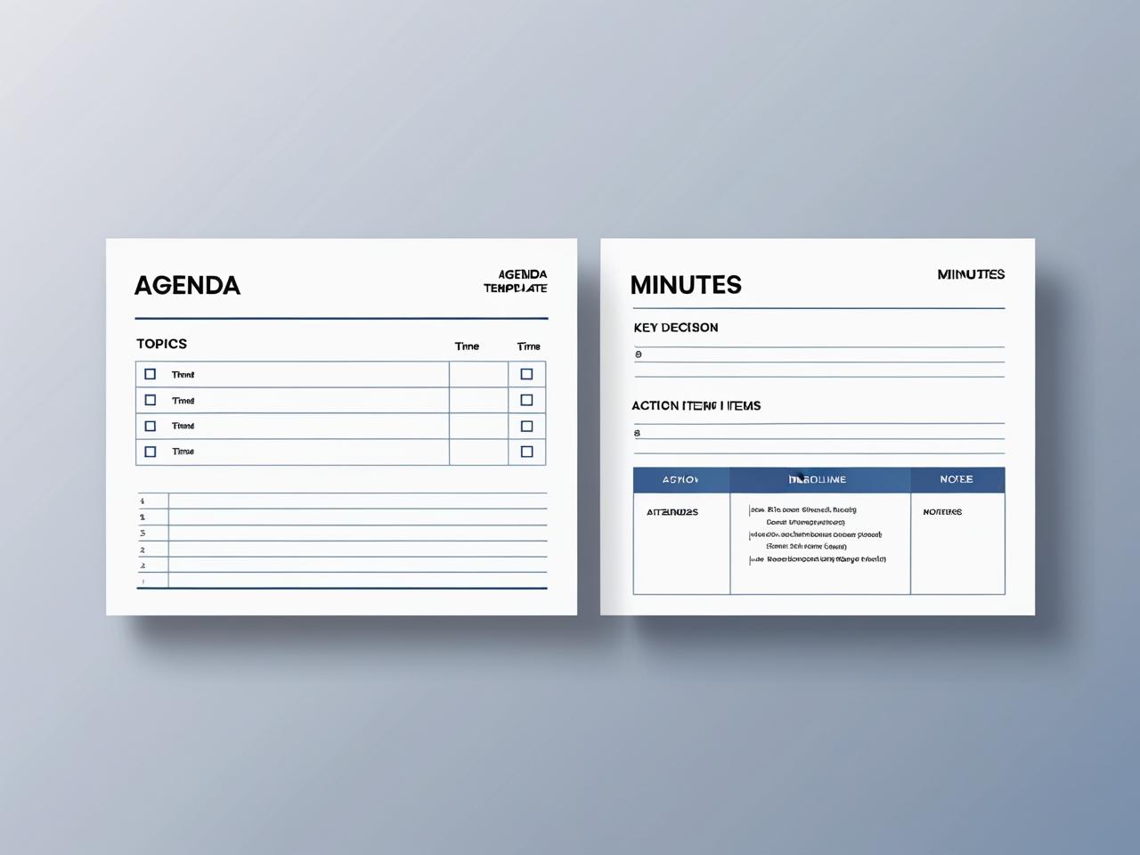 Meeting Agenda + Minutes Templates