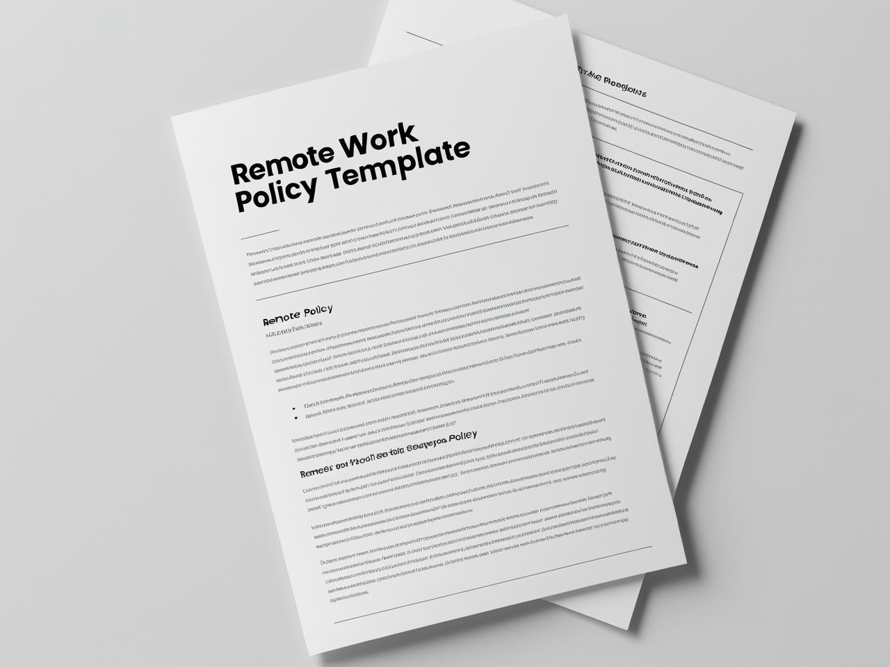 Remote Work Policy Template